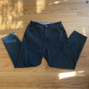 2000s lee mid rise grey baggy straight leg jeans
